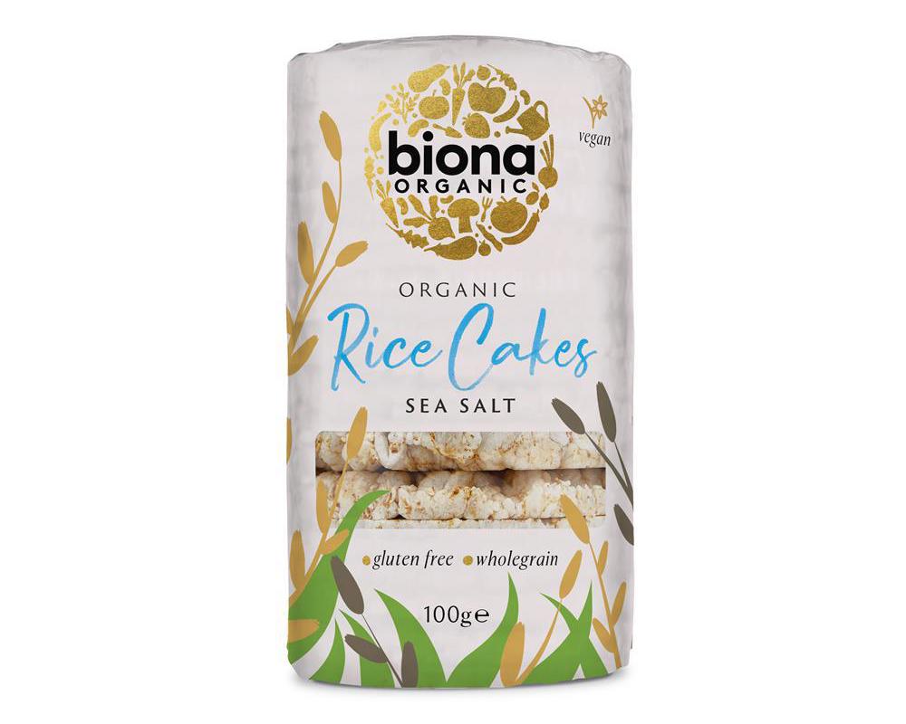 Organic GF Rice Cakes with Salt  100g