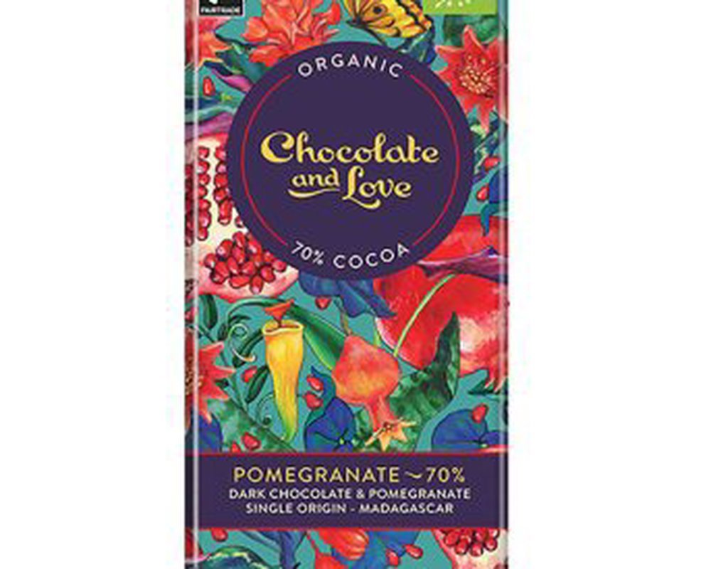 Chocolate and Love Pomegranate - Dark Choc 70%