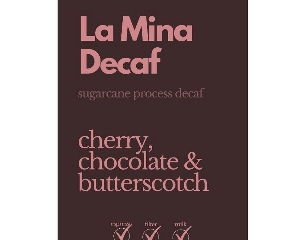 Coffee: Decaf La Mina (Whole Bean) 250g - NP