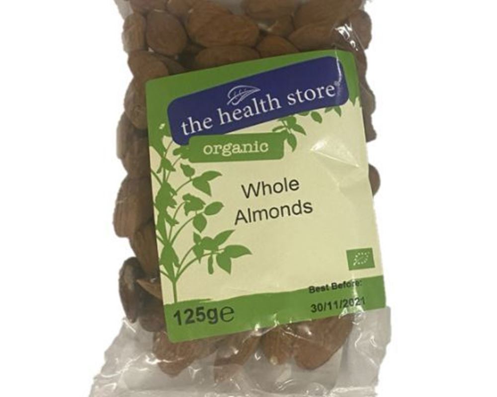 Organic Almonds Whole - 125G