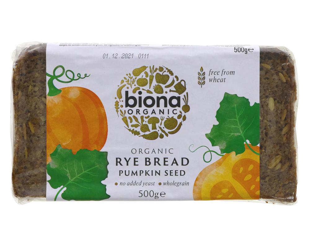Organic Rye Bread Pumpkin Seed - 500G