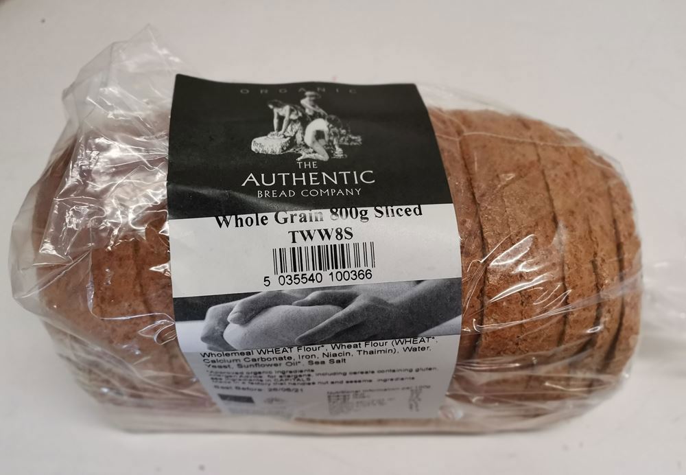 Authentic Large Organic Wholemeal bread (sliced)