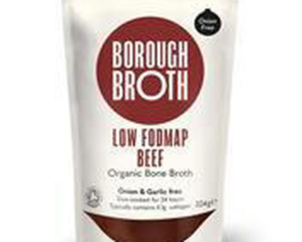 Borough Broth beef bone broth 100% Organic Low FODMAP 324g