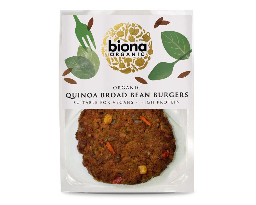 Organic Quinoa and Broad Bean Burger 150g