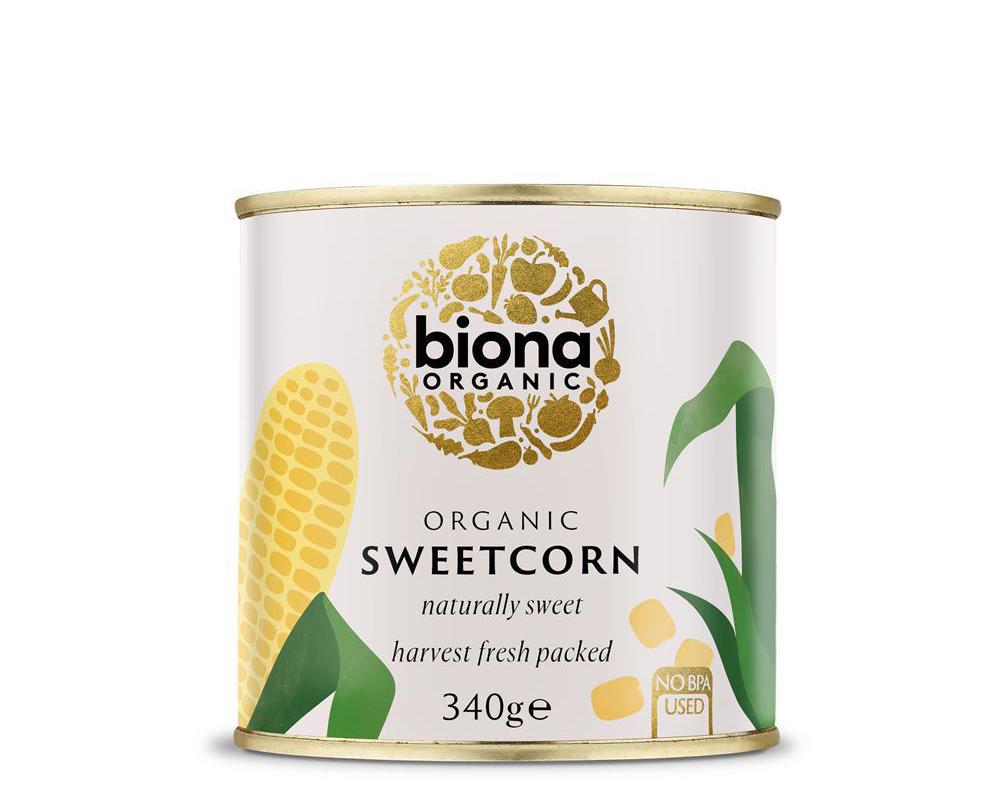 Organic Sweetcorn 340g