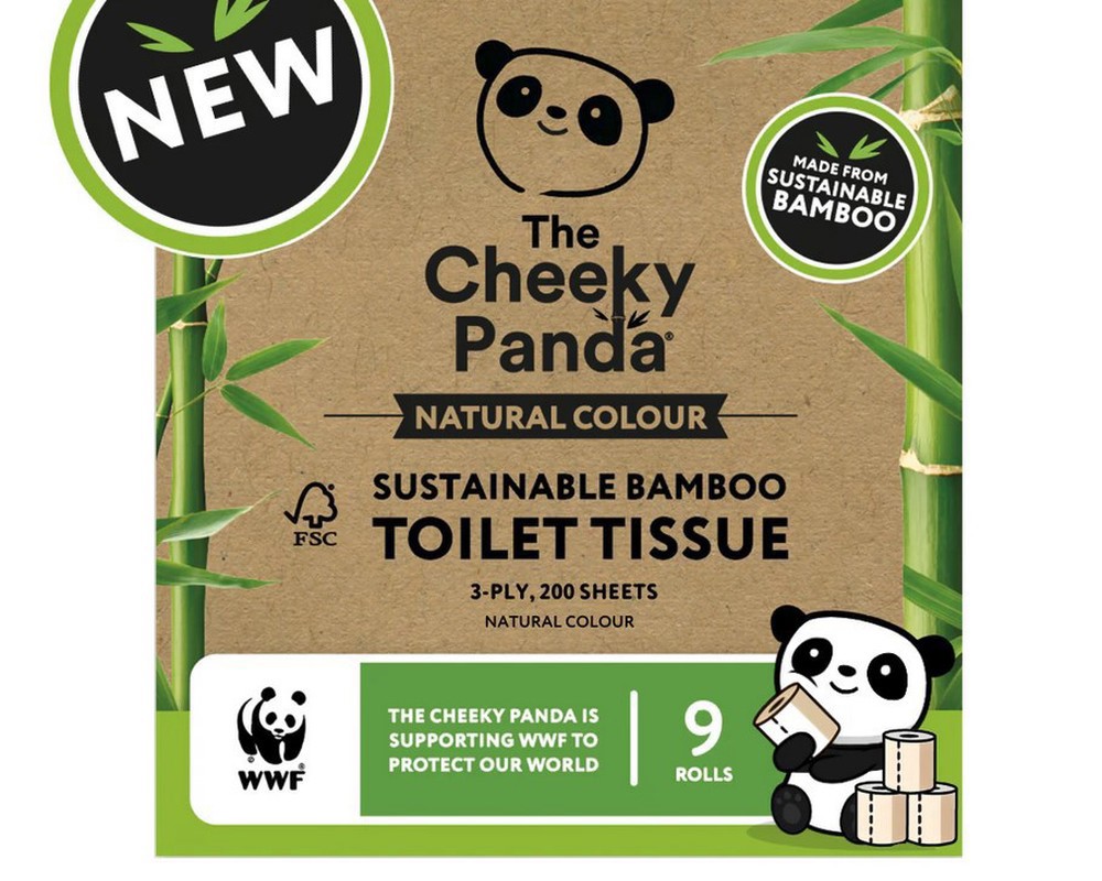 The Cheeky Panda Toilet Rolls Natural Colour 9 pack