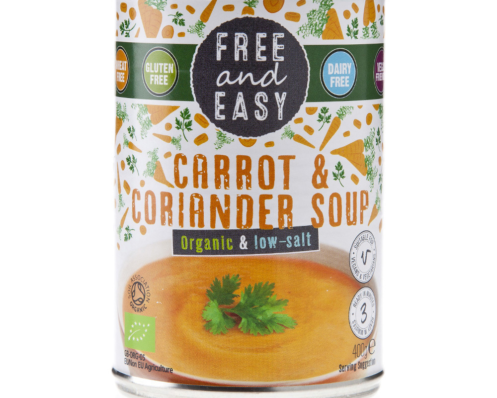 Organic Low Salt Carrot & Coriander Soup - 400g