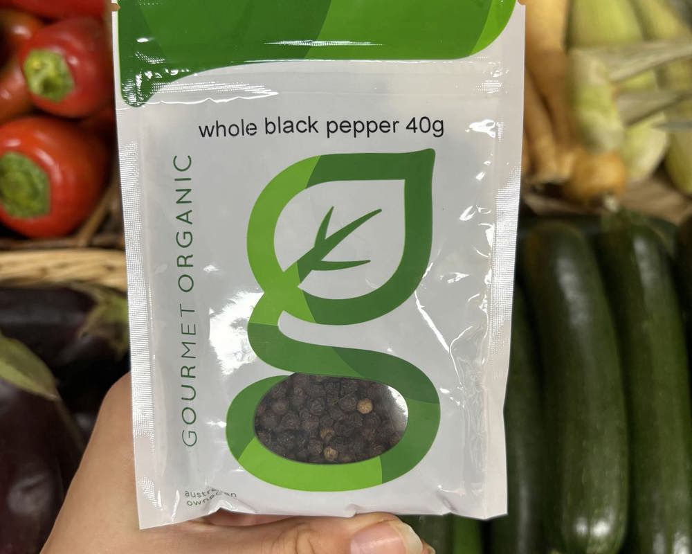 Gourmet Organic Pepper Black Whole