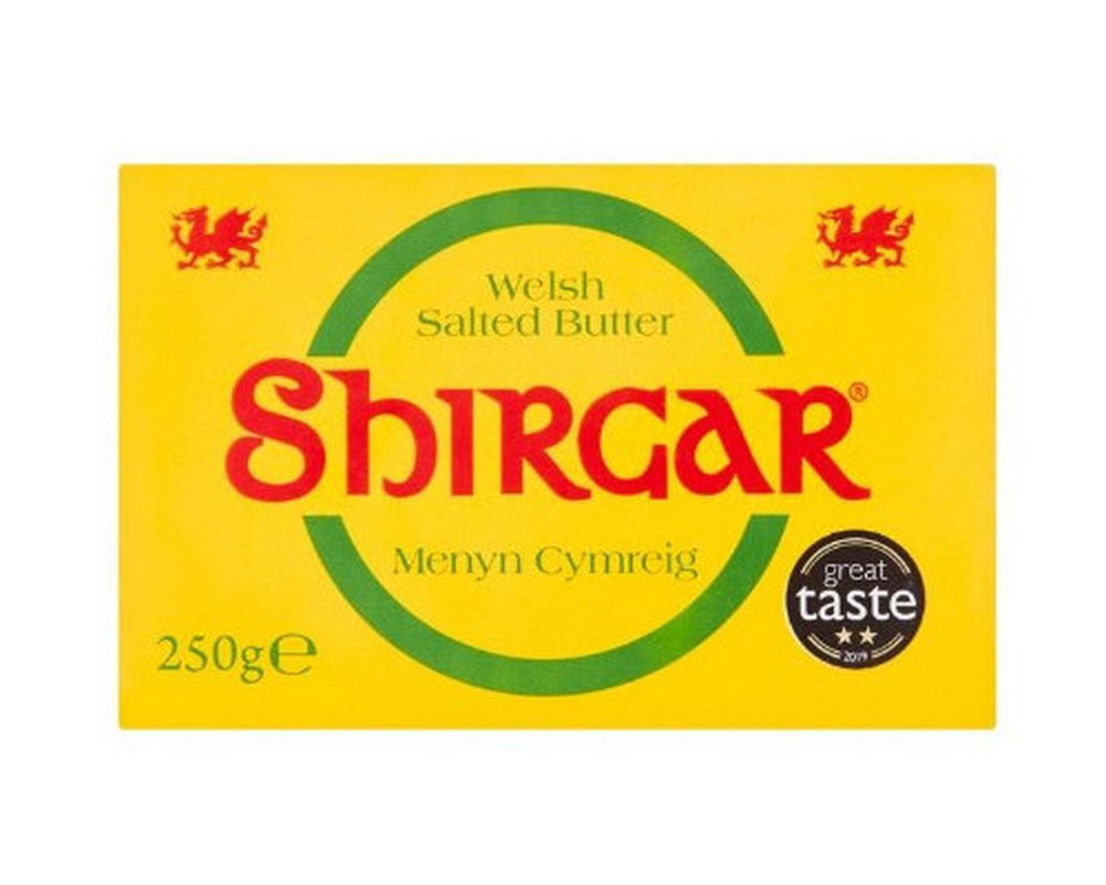 Shirgar, Salted Welsh Butter, 250g