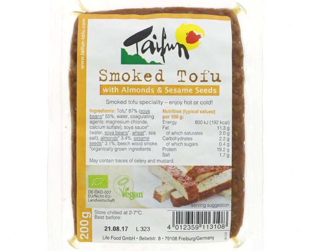 Taifun Organic Almond & Sesame Smoked Tofu