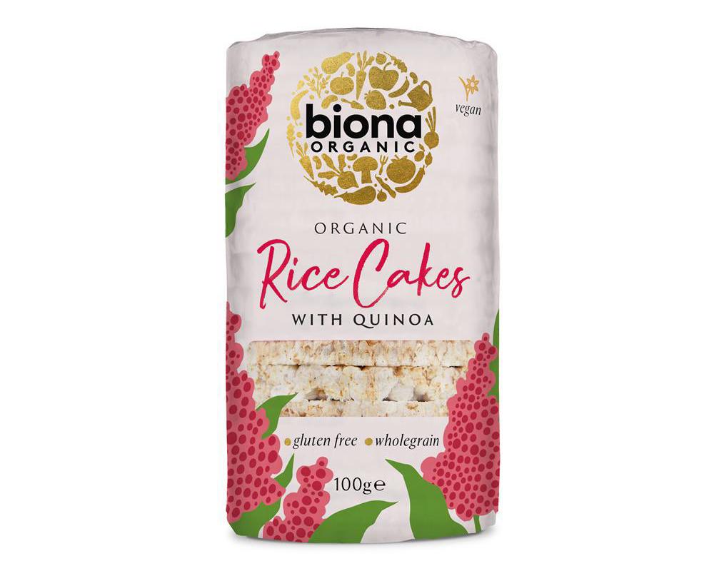 Organic GF Rice Cakes with Quinoa 100g