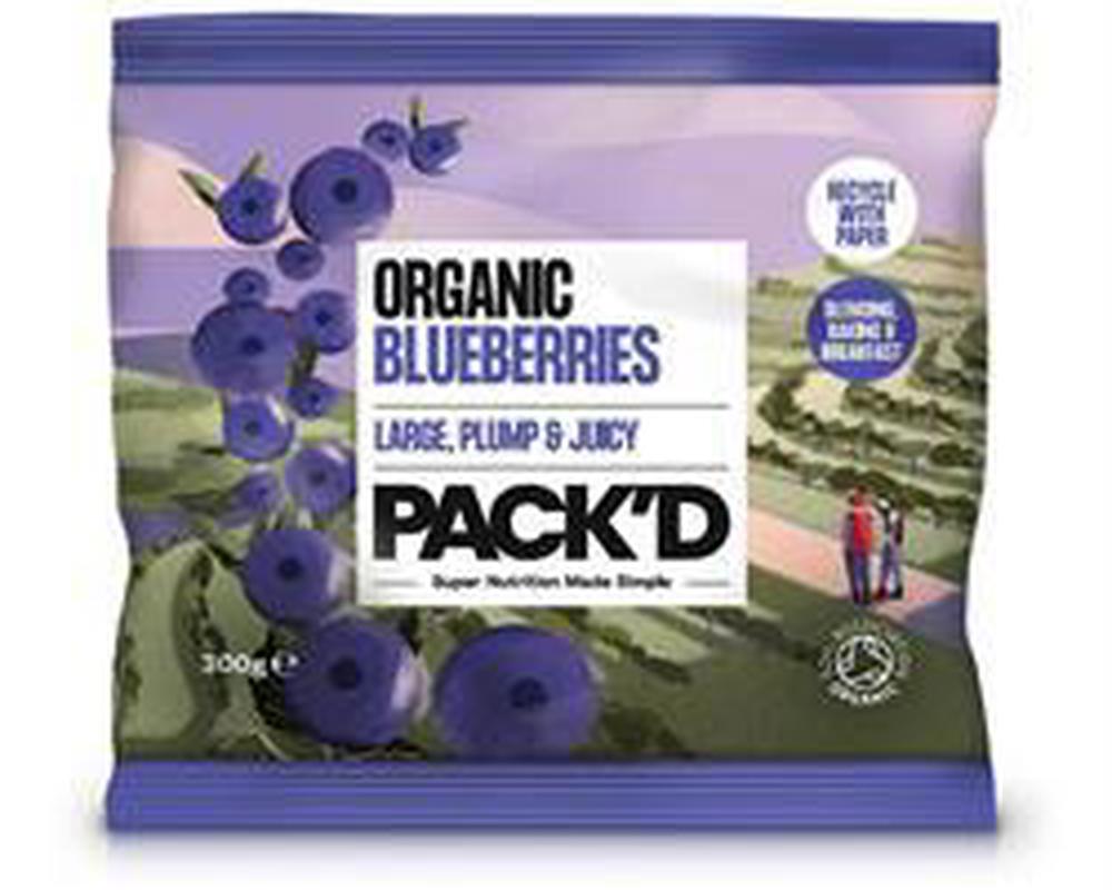 Pack'd frozen blueberries 300g