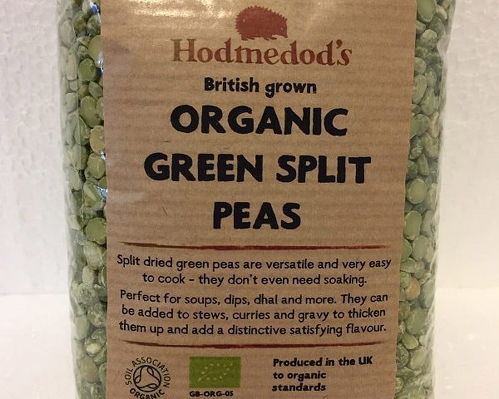 Peas - Organic British Green Split - Dried