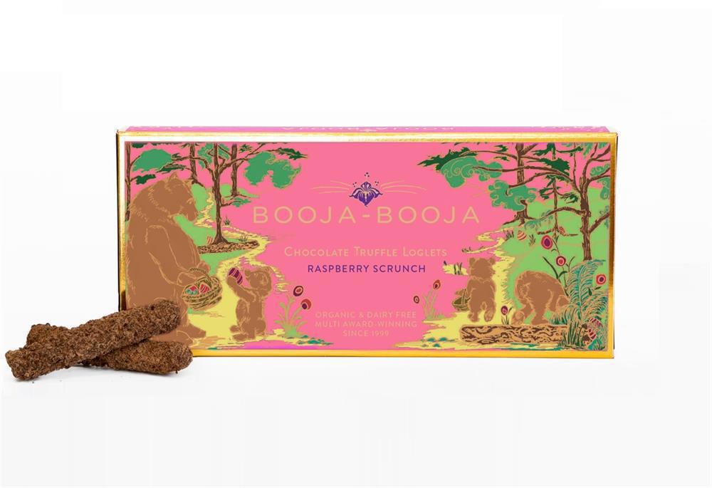 Organic Raspberry Scrunch Chocolate Truffle Loglets 115g