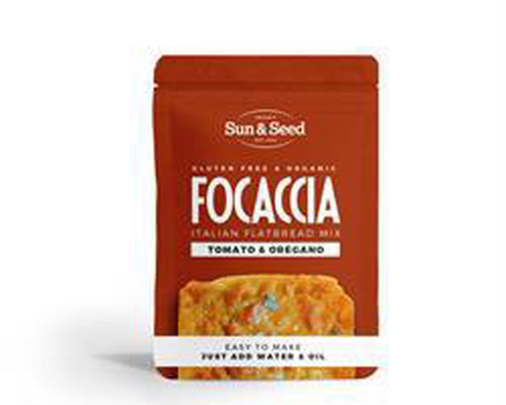 Sun & Seed organic Tomato and Oregano Focaccia bread mix