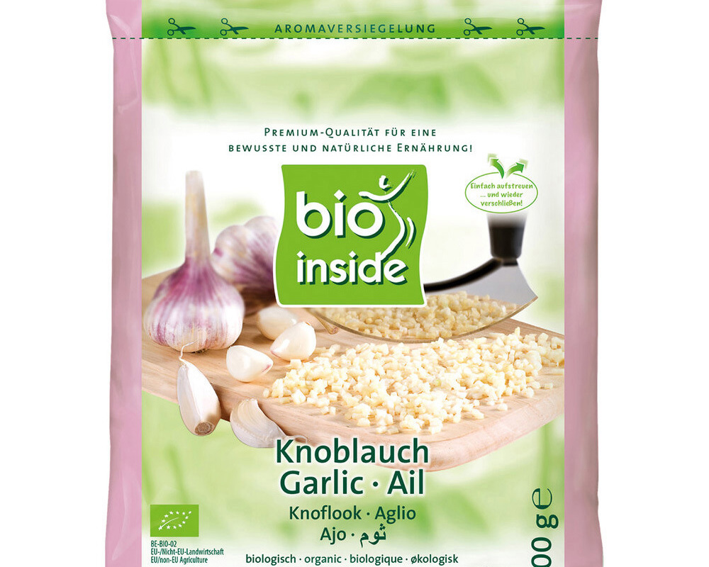 Organic Diced Garlic 100g