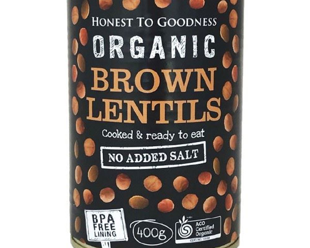 Lentil Organic: Brown (Cooked) - HG