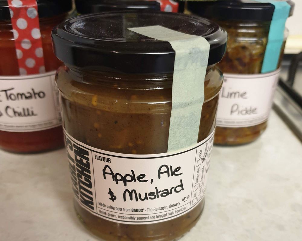 Apple, Ale and mustard Chutney
