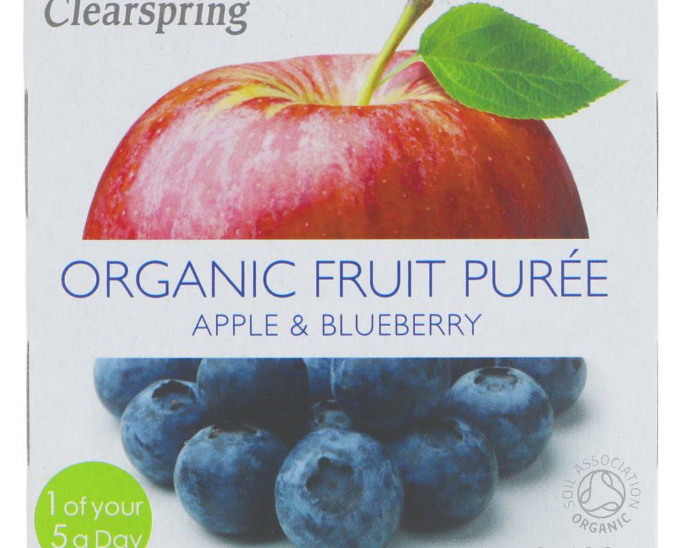 Clearspring Organic Fruit Puree Apple & Blueberry