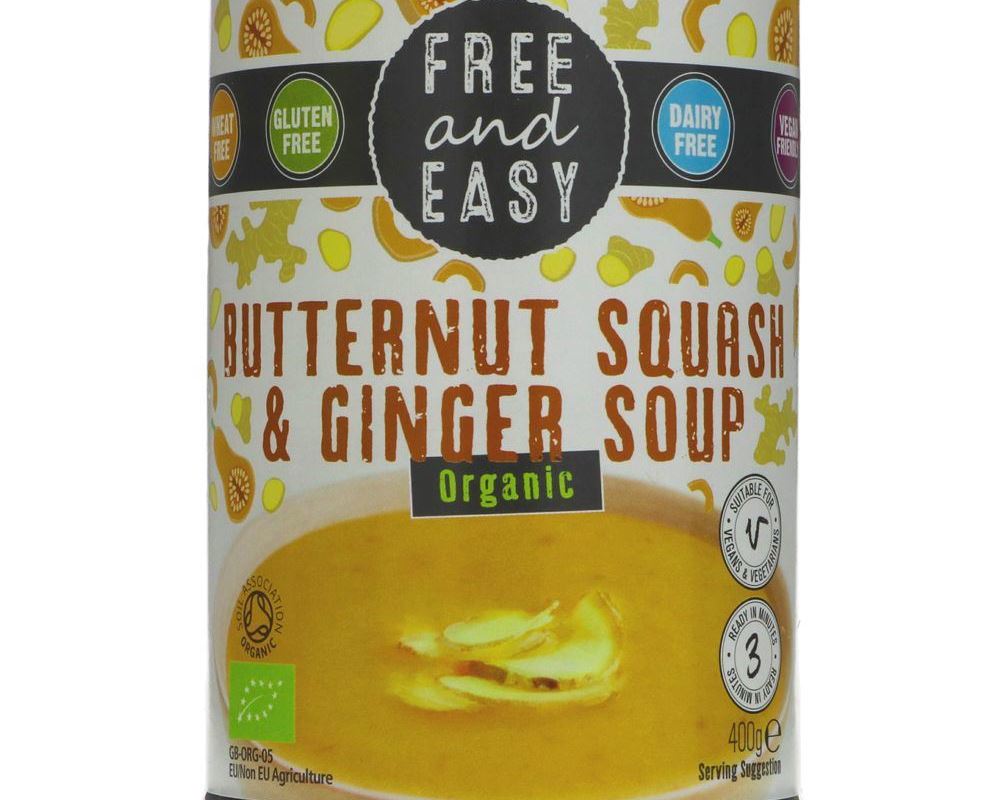 Free & Easy Butternut Squash & Ginger Soup