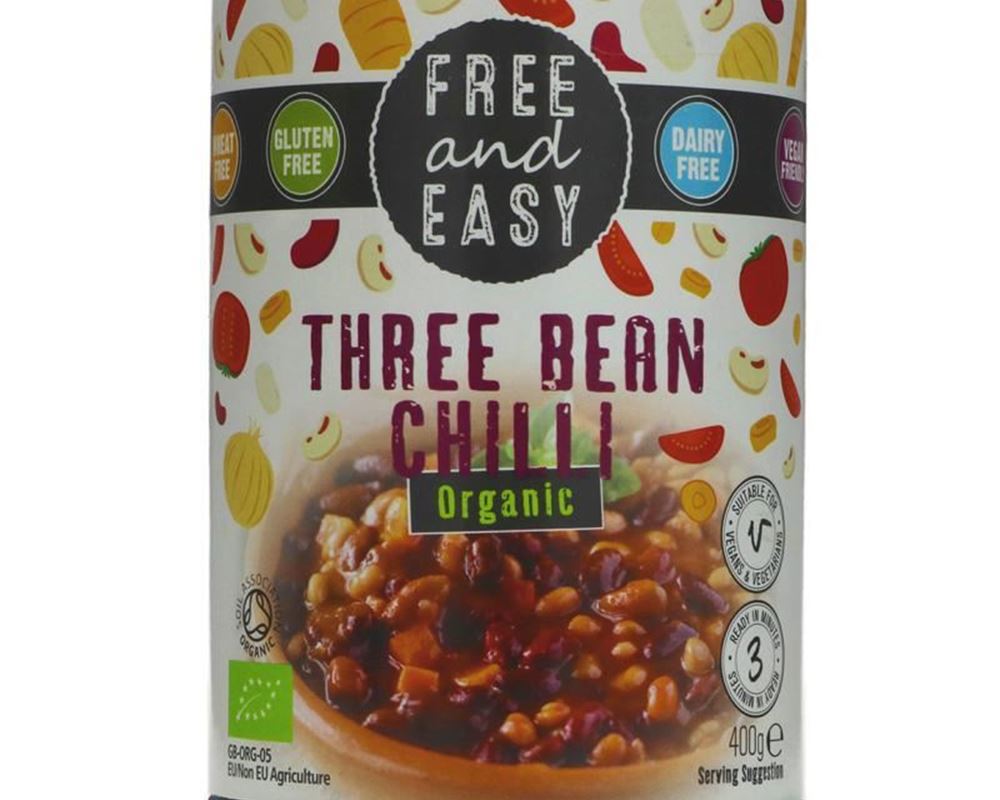 (Free & Easy) Chilli - Three Bean 400g