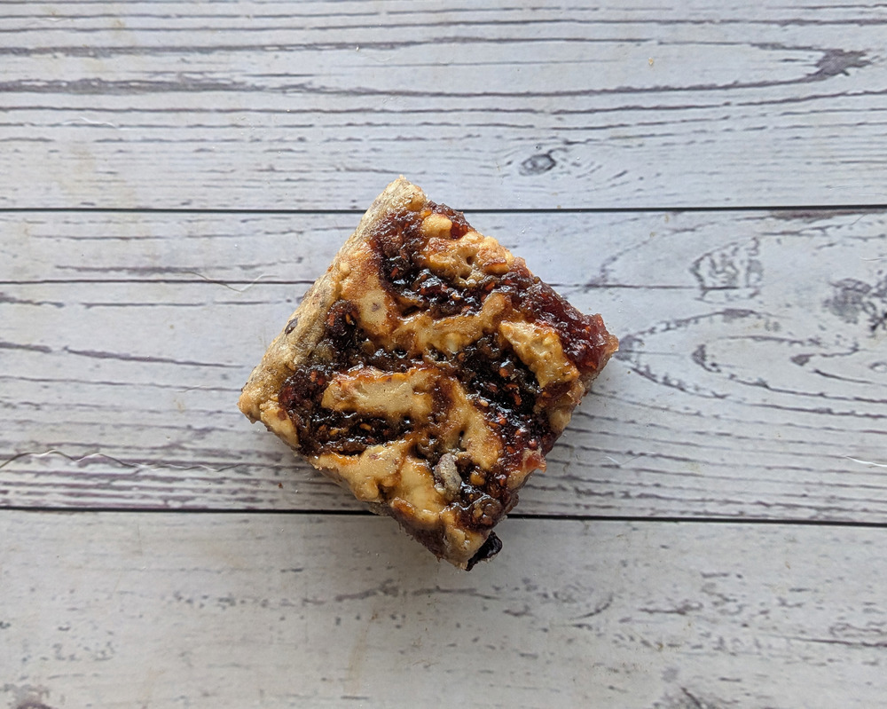 Peanut butter and Raspberry jam Blondie (VE)