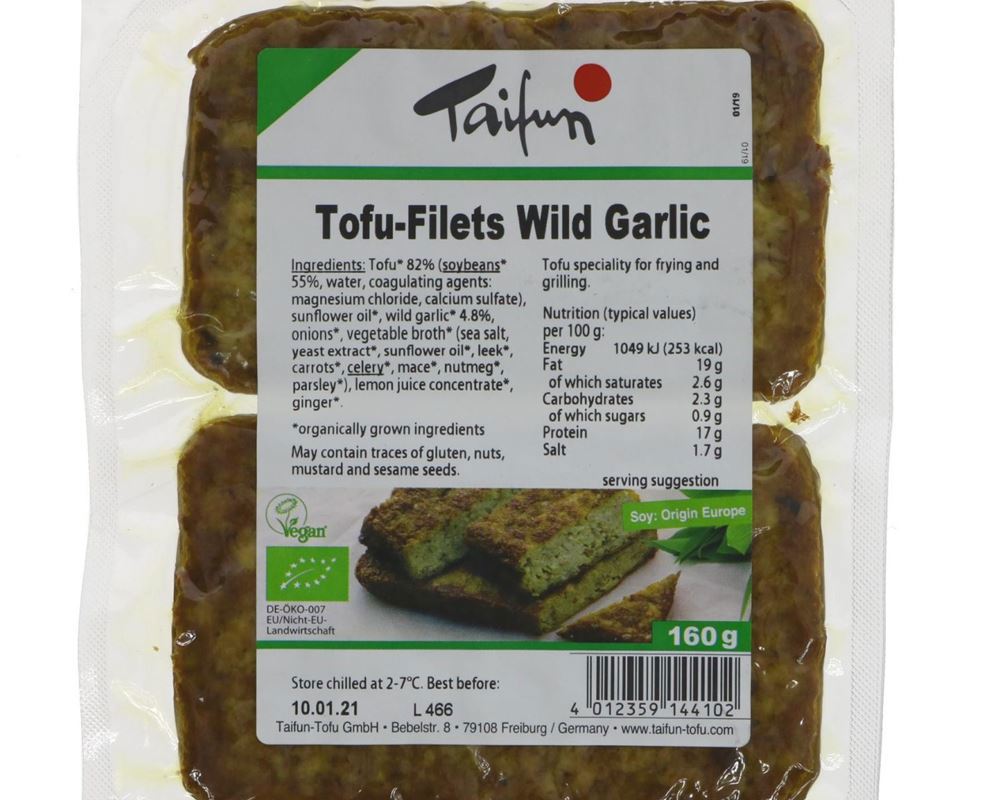 Organic Tofu-Fillets Wild Garlic - 160G