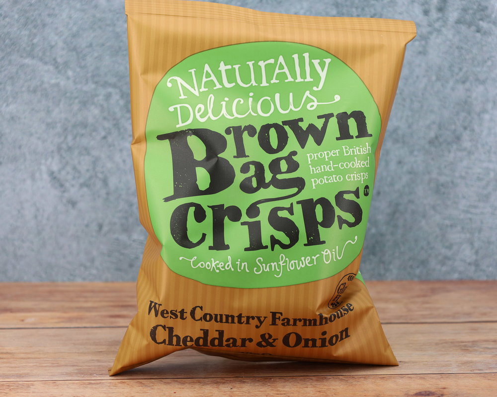 Brown Bag Crisps Cheese and Onion