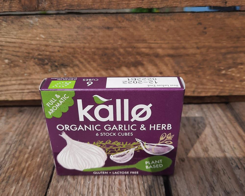 Kallo Garlic & Herbs Stock Cubes 66g