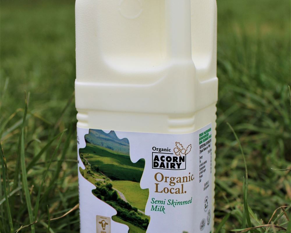 Acorn Organic Semi Skimmed Milk, 1L