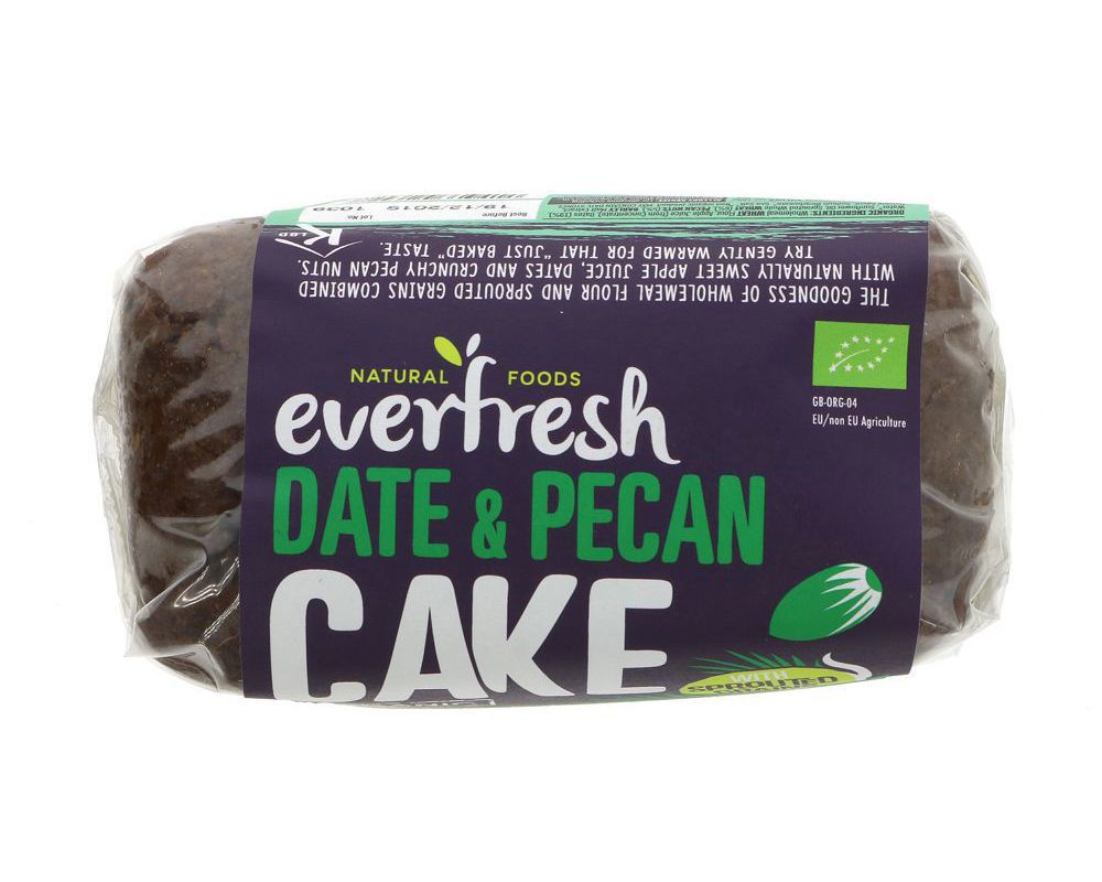 Everfresh Natural Foods Sprouted Date & Pecan Cake