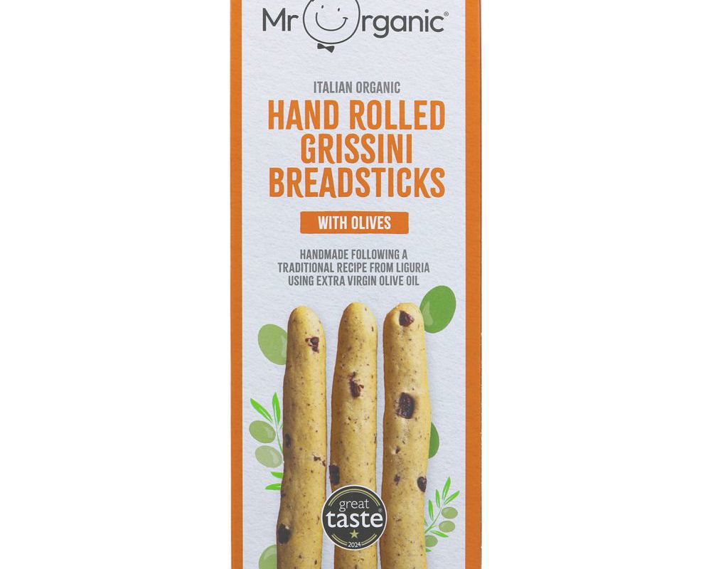 (Mr Organic) Breadsticks with Olives 130g