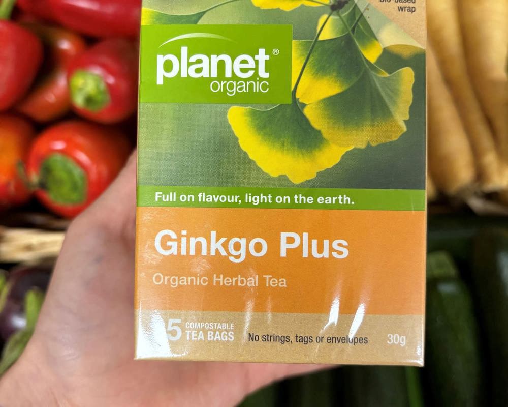 Planet Organic Tea 25 Bags Gingko Plus