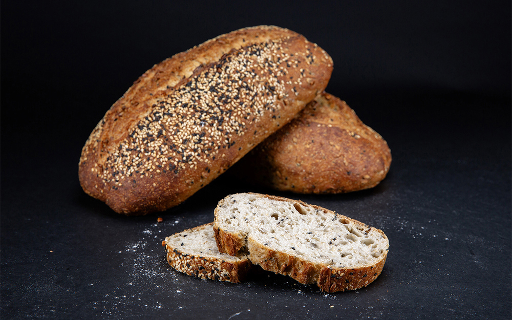 Bread: Batard Sourdough SLICED - Black Sesame & Sunflower - BB