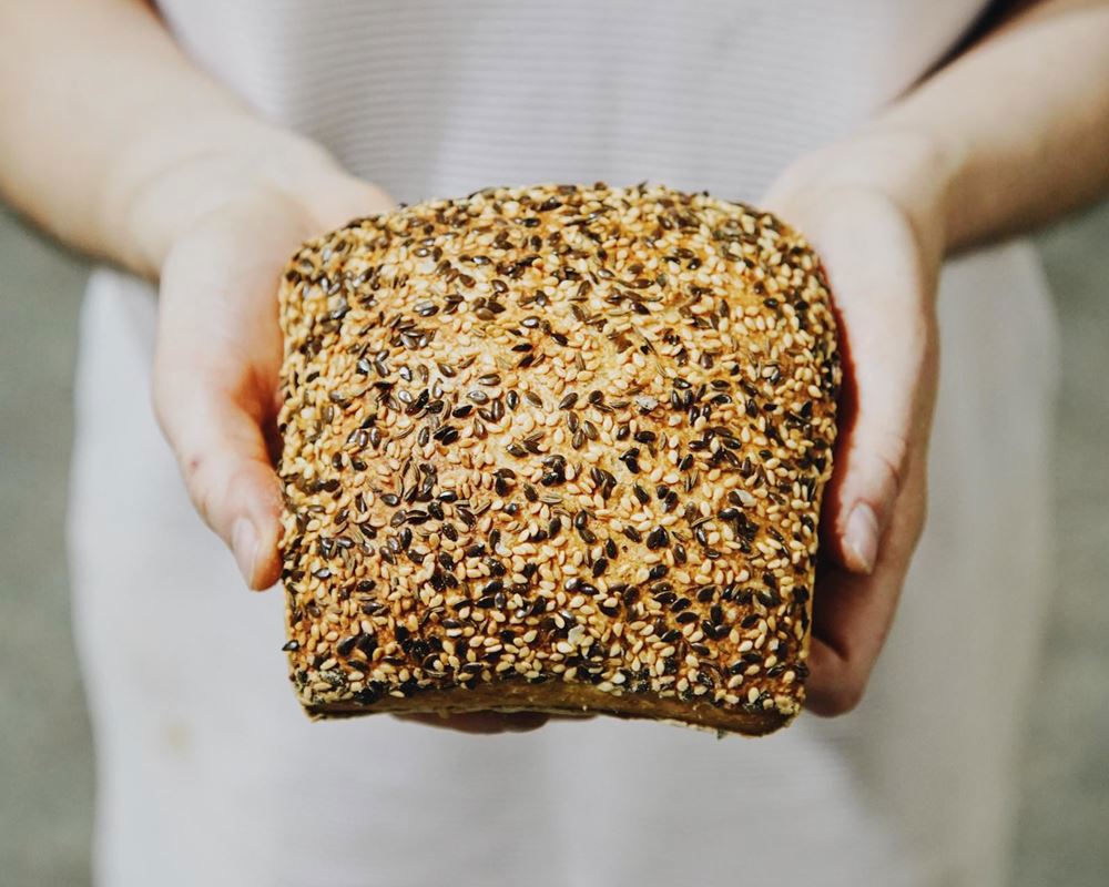 Bread: Seeded Ciabatta Rolls: Square - BF