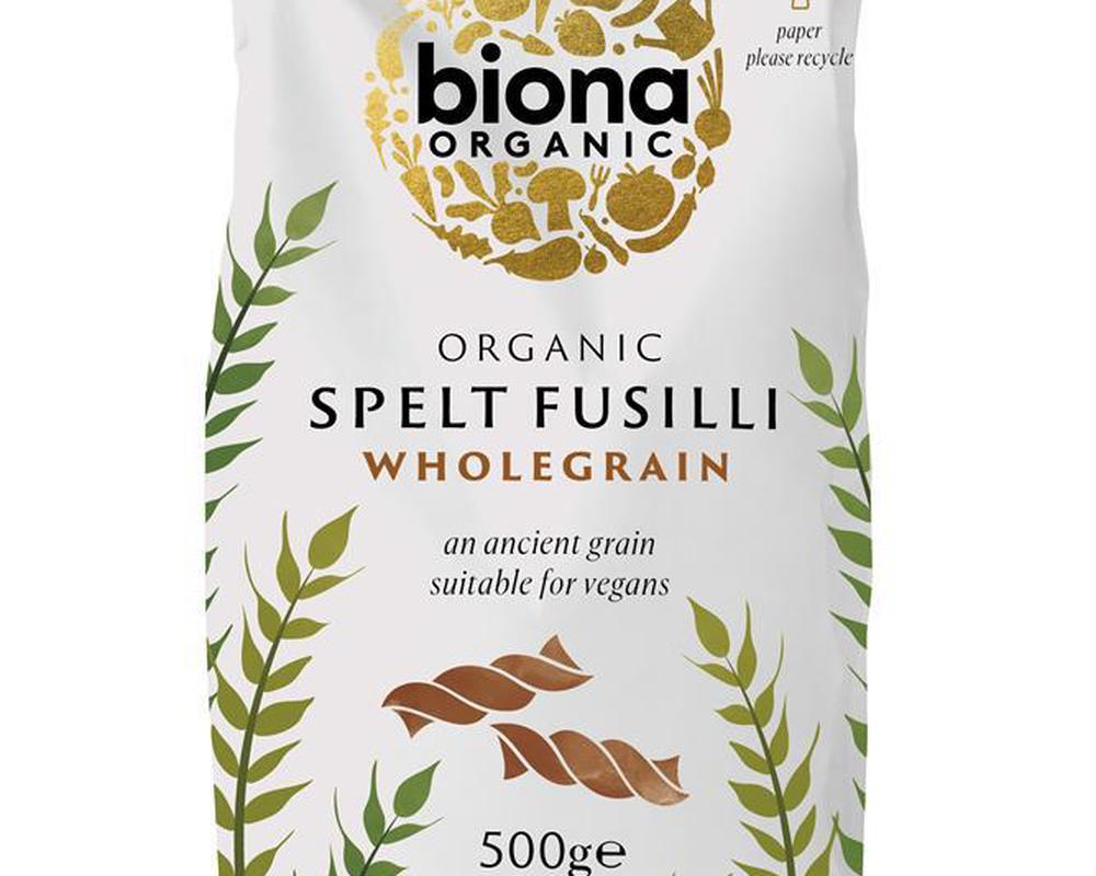 Organic Wholemeal Spelt Fusilli Pasta 500g