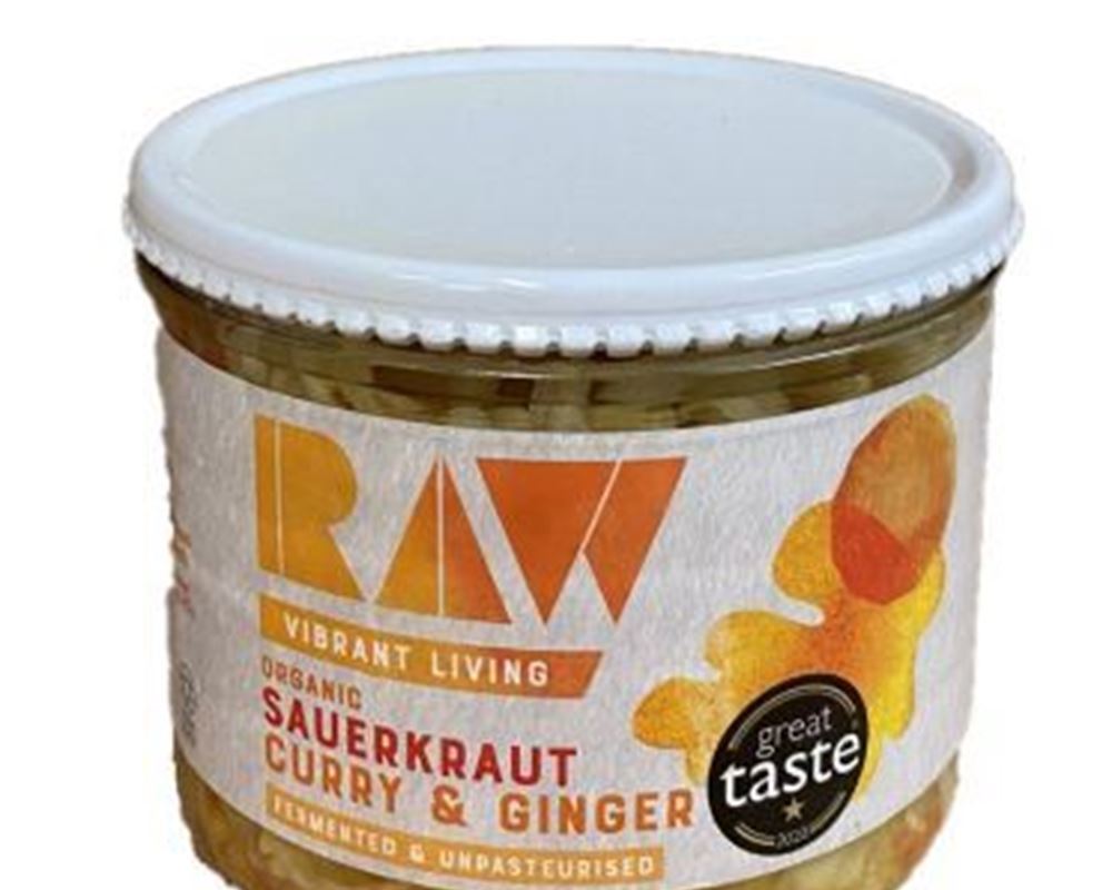 Organic Curry & Ginger (Golden Glow) Sauerkraut - 410G