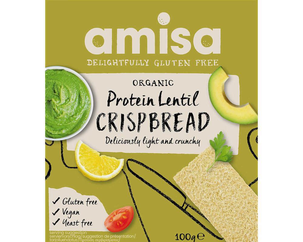 Amisa Protein Lentil Crispbread 100g