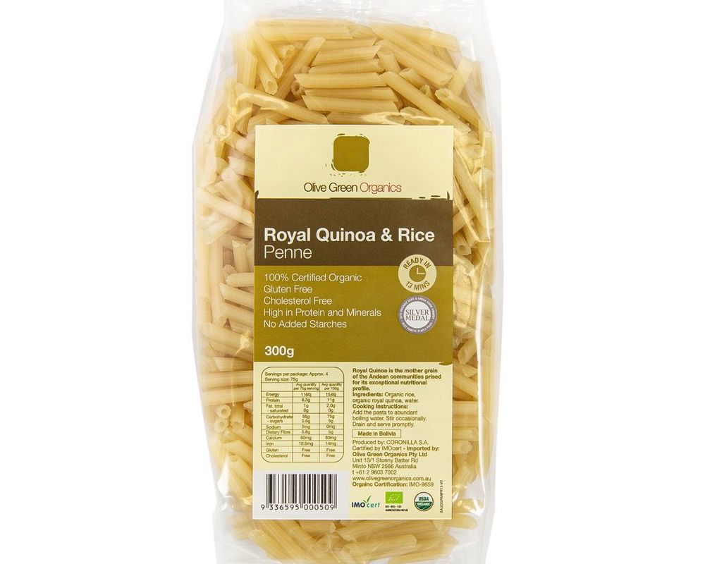 Pasta Organic (Gluten-Free): Penne : Quinoa & Rice - OG