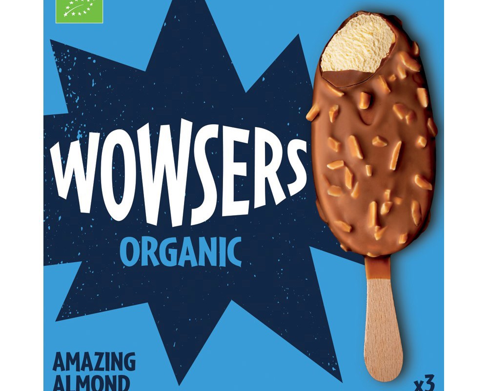 Organic Amazing Almond Ice Cream Lolly Sticks 3x110ml