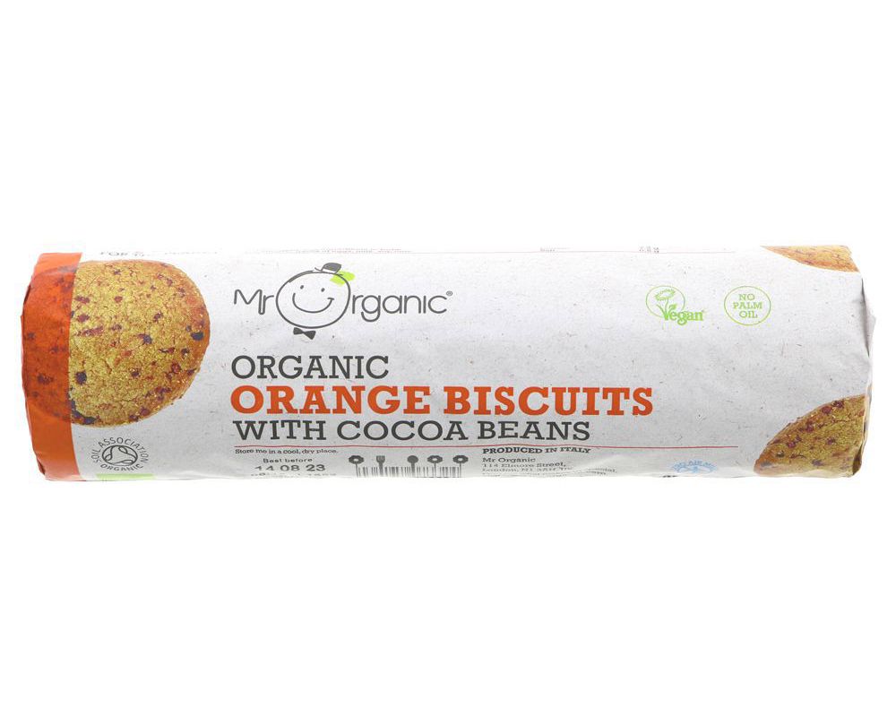 Mr Organic Orange Biscuits with Cocoa Beans