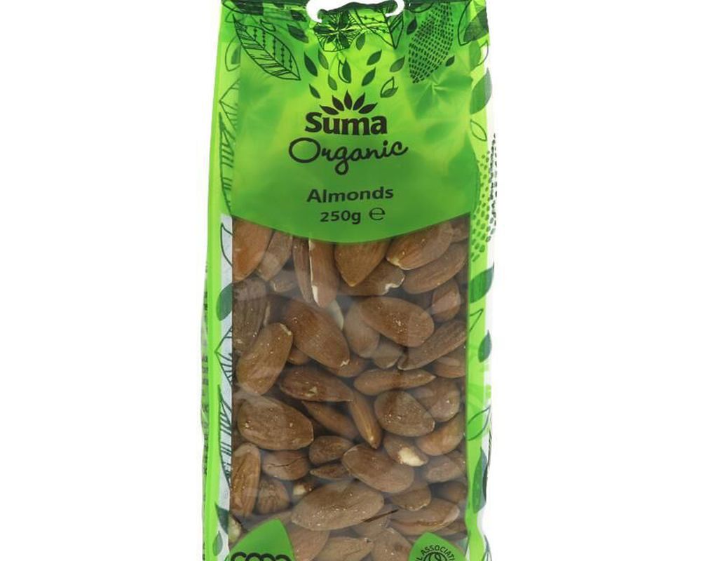 Nuts Almonds Whole 250g (Suma)