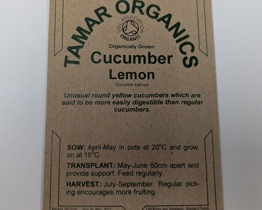 (Seeds) Cucumber - Lemon