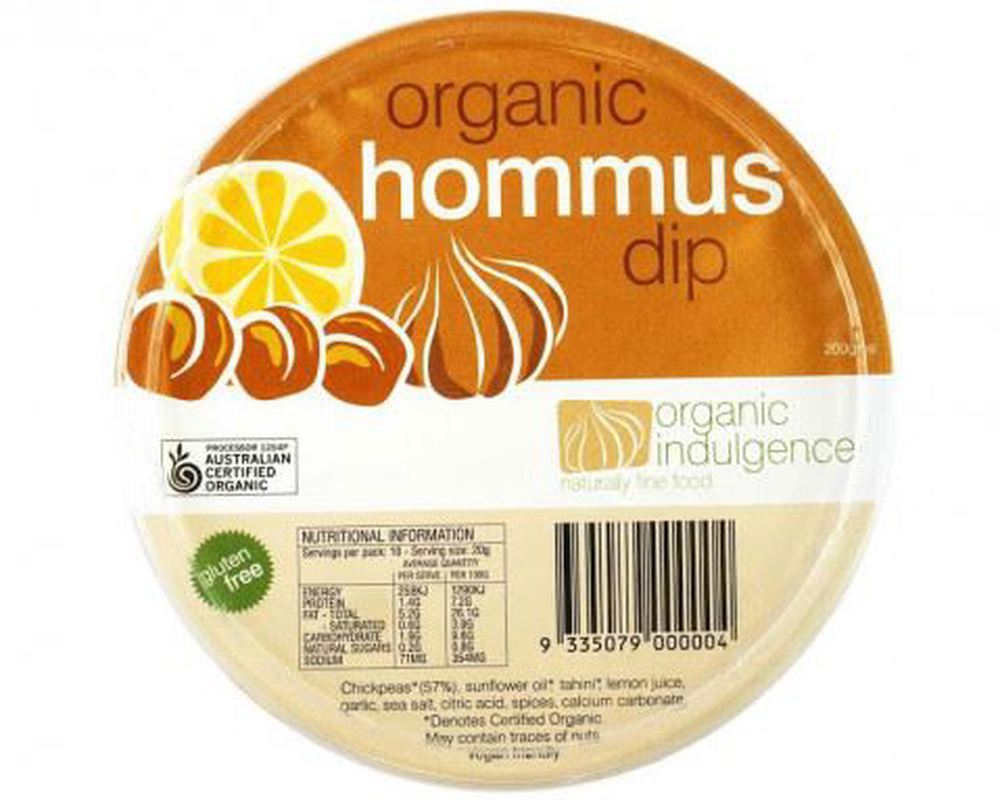 Dip Organic: Hommus - OI (Esky Required)