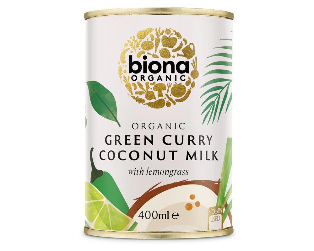 Organic Green Curry Coconut Milk 400ml