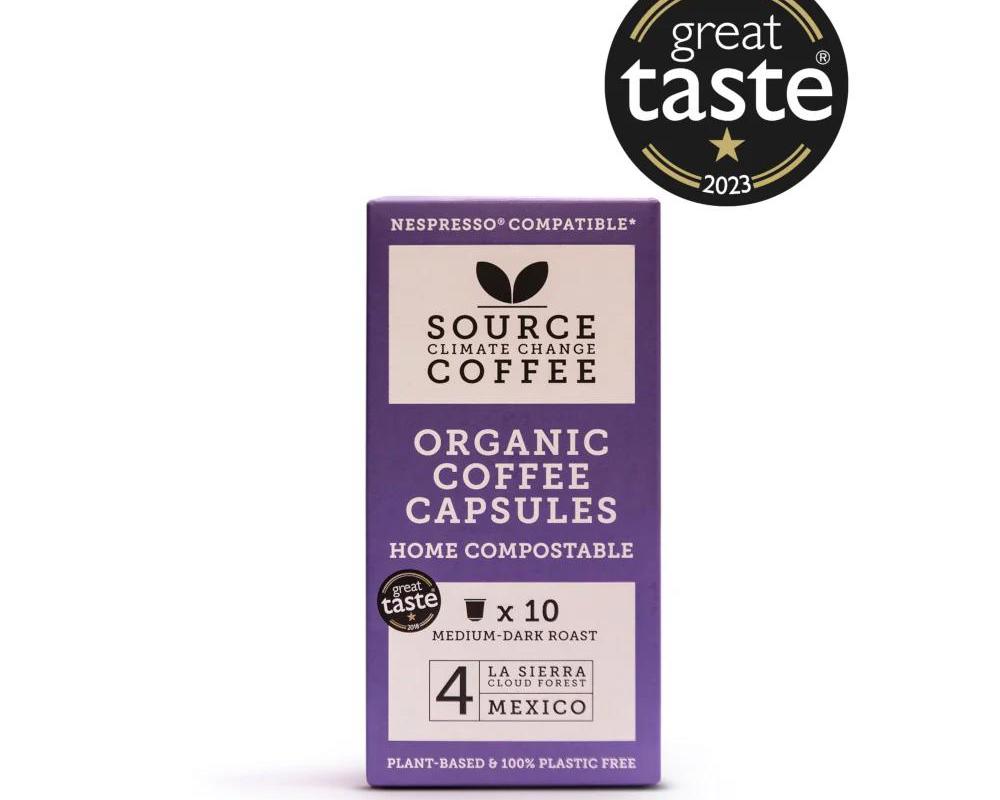 Source Climate Change Organic coffee capsules Mexico medium dark roast