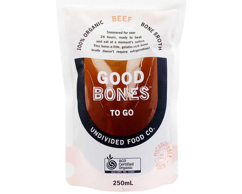 Broth Organic: GOOD BONES TO GO Beef