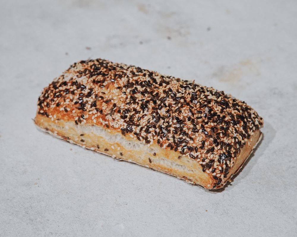 Bread: Seeded Ciabatta Rolls: Rectangle- BF
