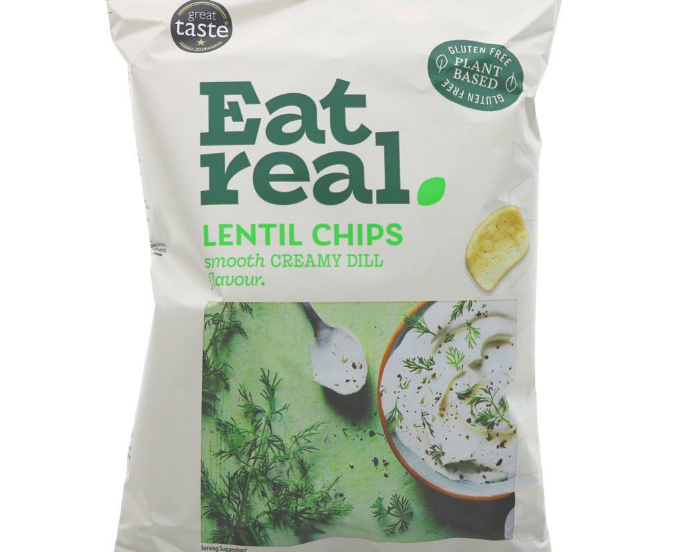 Eat Real Lentil Chips Creamy Dill