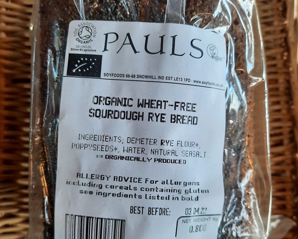 Wheat-Free Sourdough Rye Bread 800g